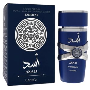 lattafa asad zanzibar 3.4oz edp spray for men
