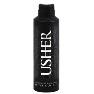 usher 6.0 oz deodorent body spray for men